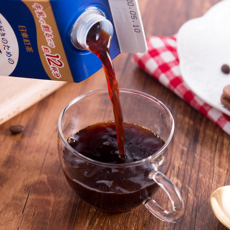 日本进口royal日东红茶奶茶浓缩液480ml纸盒网红无蔗糖微糖奶茶液