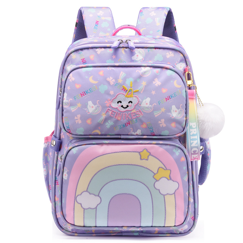 跨境外贸卡通动漫大小款1-3年级小公主女童小学生书包-阿里巴巴