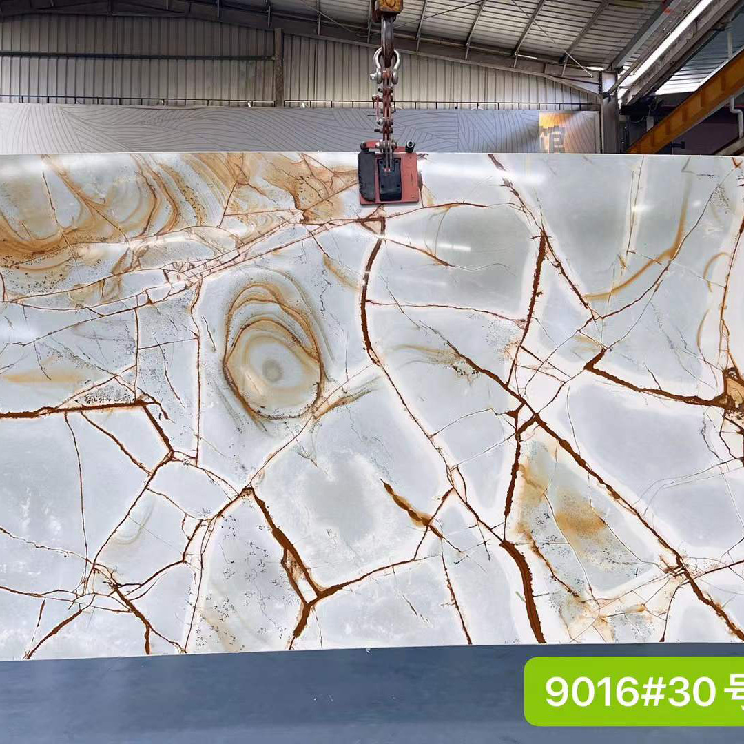 罗马印象大理石电视背景板 天然奢石大板大理石别墅装修