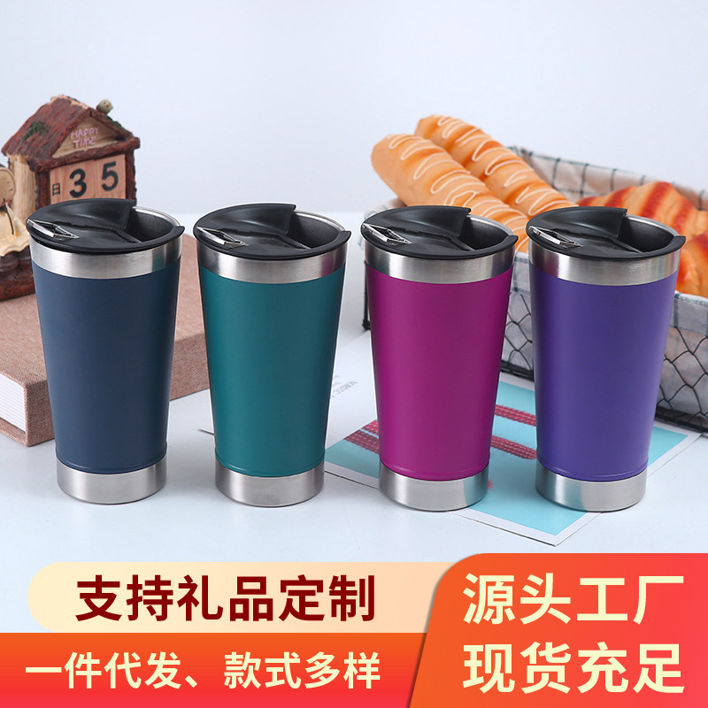 304 Stainless Steel Vacuum Portable Cup with Bottle Opener Beer Vacuum Cup Large Capacity Business Beer Steins