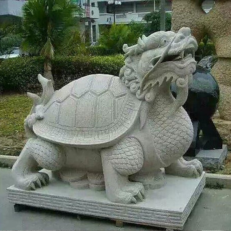 厂家直销公园庭院石雕动物摆饰 水池装饰石雕石龟