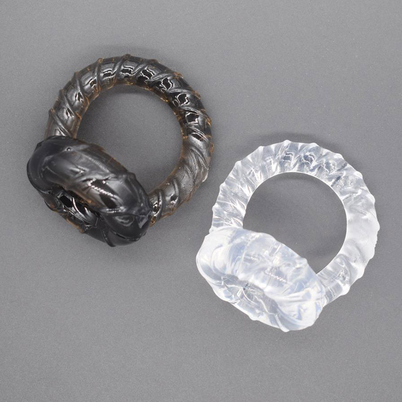 男用螺旋束精环水晶狼牙套狼牙棒锁精环成人情趣性用品调情玩具