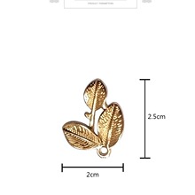 发饰材料合金diy树叶饰品配件时尚diy合金配件