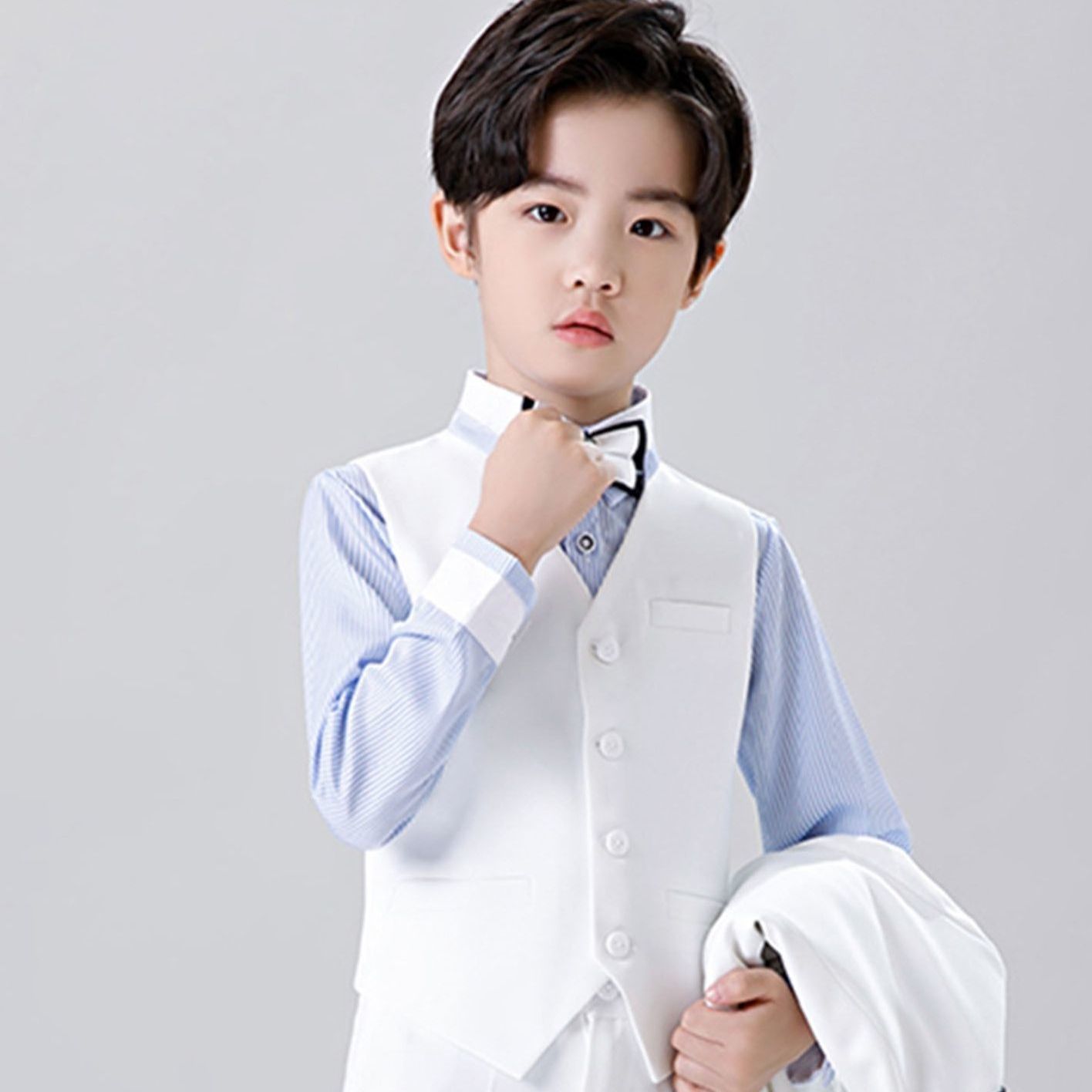 男童西装套装礼服夏帅气西服模特走秀花童婚礼钢琴比赛舞台演出服