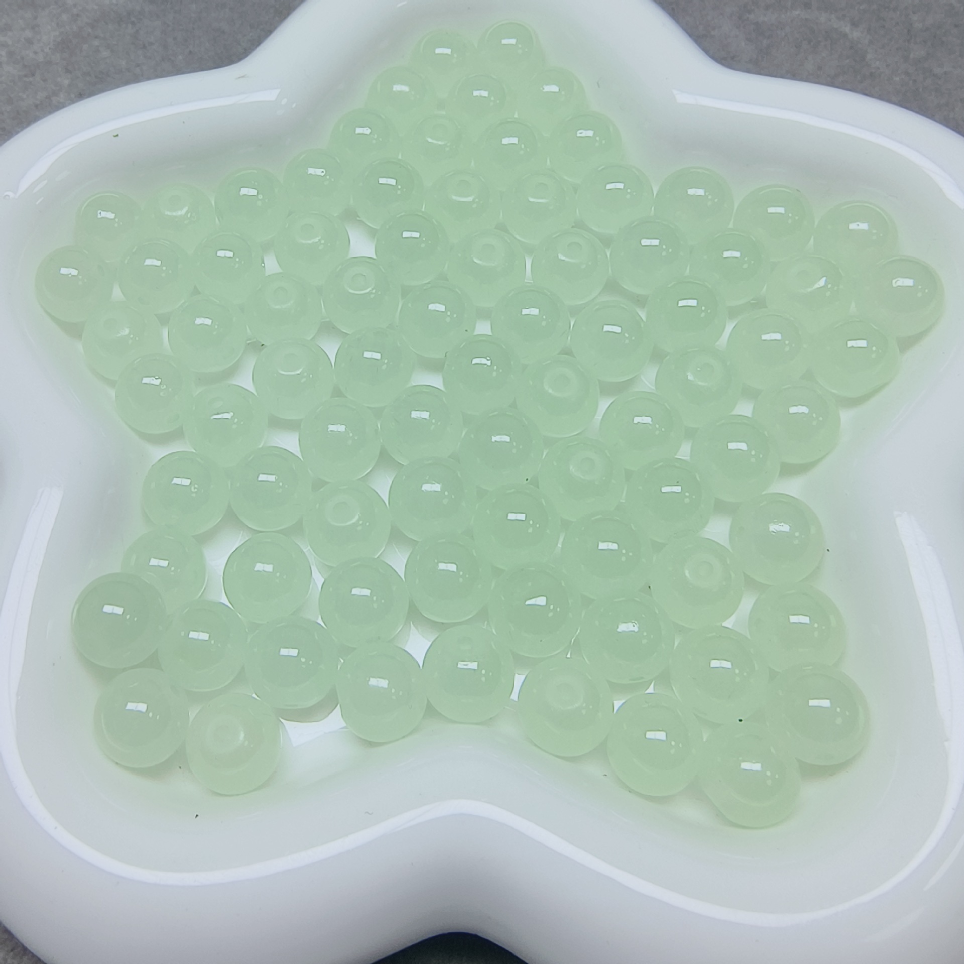 卡10mm单色色梦幻双拼琉璃珠散珠批发 diy手工手链项链毛衣链串珠