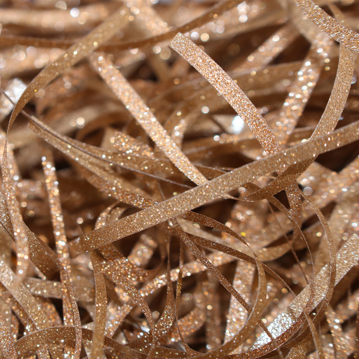 新款金葱丝彩色拉菲草 婚庆伴手礼糖盒填充物金葱膜闪光纸丝