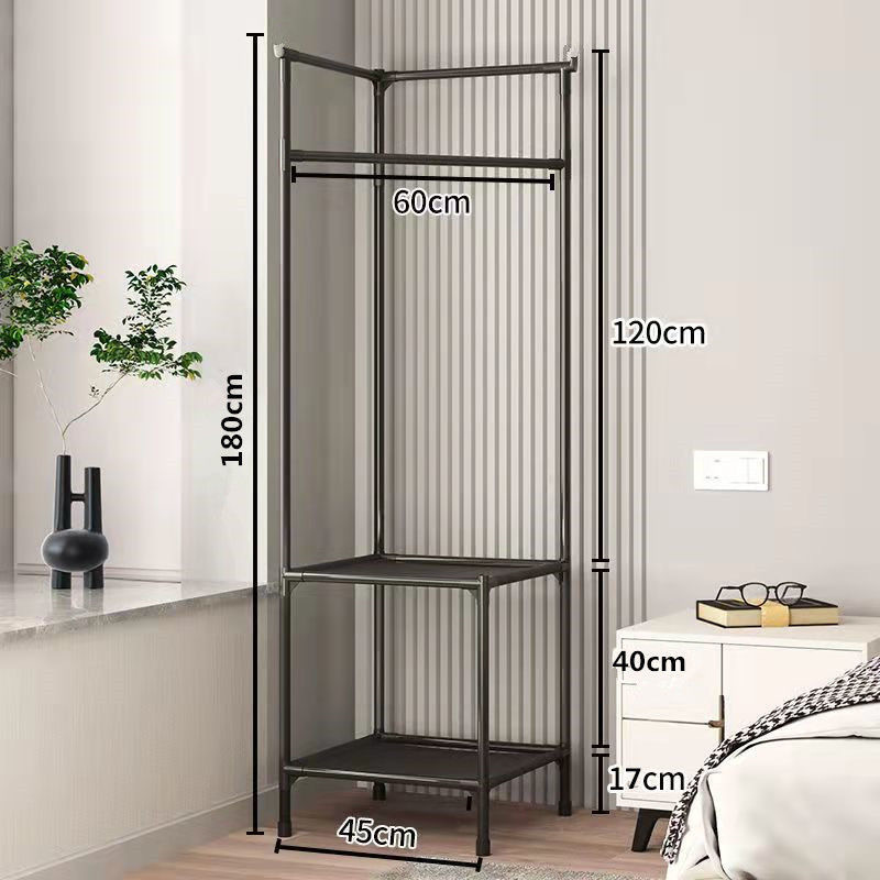 New Corner Shelf Storage Hanger Clothes Put on Shoes Multi-Functional Integrated Corner Rack Detachable Assembled Bedroom