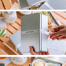 厂家现货 饼干铁盒网红提拉米苏蛋糕铁盒食品级糕点包装盒印LOGO