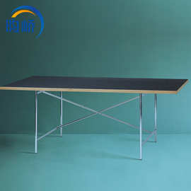 Eiermann Table艾尔曼桌简约不锈钢方形办公桌现代会议升降电脑桌