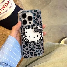 个性卡通甜酷风猫咪支架手机壳iPhone12/13promax苹果14pro可爱套