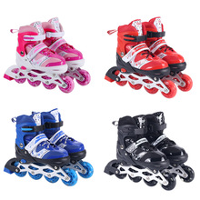 轮滑鞋溜冰鞋儿童全套装男女童直排轮初学者旱冰鞋成人轮滑可调节