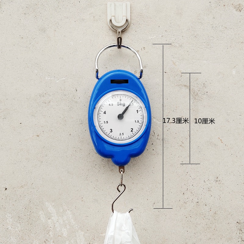 快递用5kg迷你手提称家用买菜便携拉力称学生电簧吊秤10公斤
