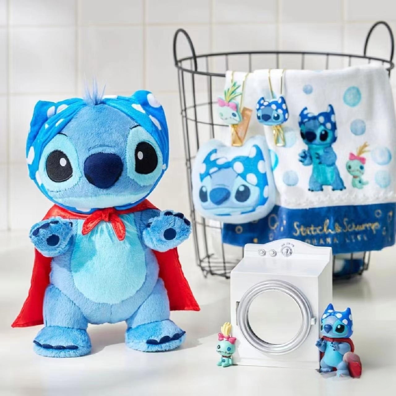 Dongdi New Pajamas Cloak Stitch Plush Doll Star Baby Stitch Girl Cute Birthday Gift