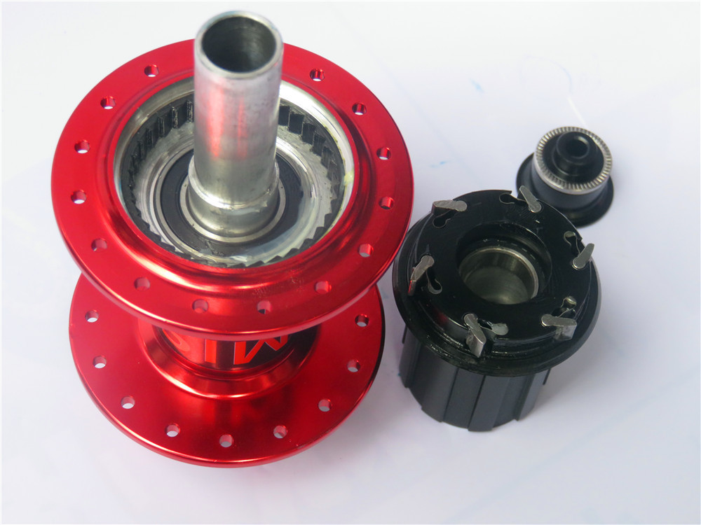 misite山地自行车花鼓4培林密封轴承配件32孔8-11速120响花鼓桶轴