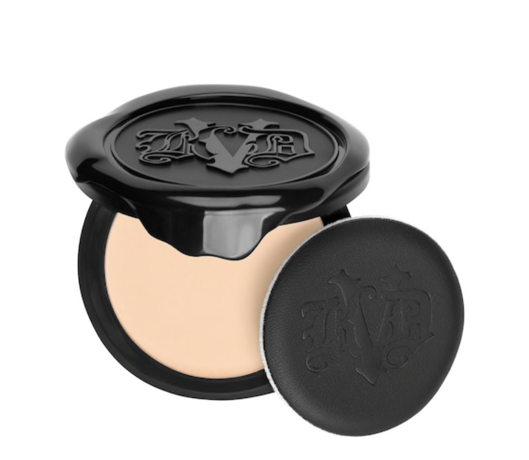 美国kvd粉饼哑光持久祛油定妆蜜粉饼kat von d 磨皮定妆散粉