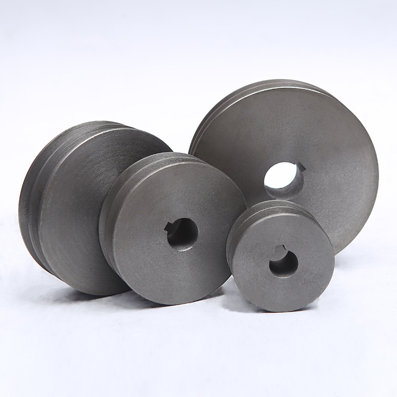厂家直供各种规格三角皮带轮双槽b型皮带轮铸铁电机传动轮皮带盘-阿里