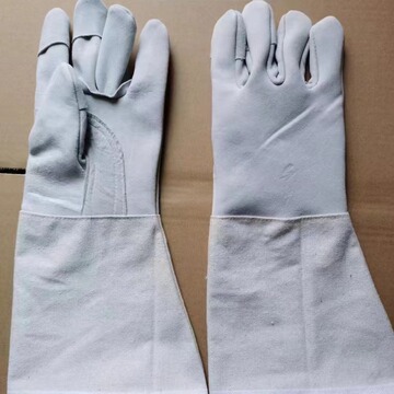 羊皮电焊手套长款切割焊接高温工作防护手套舒适透气防穿刺耐高温