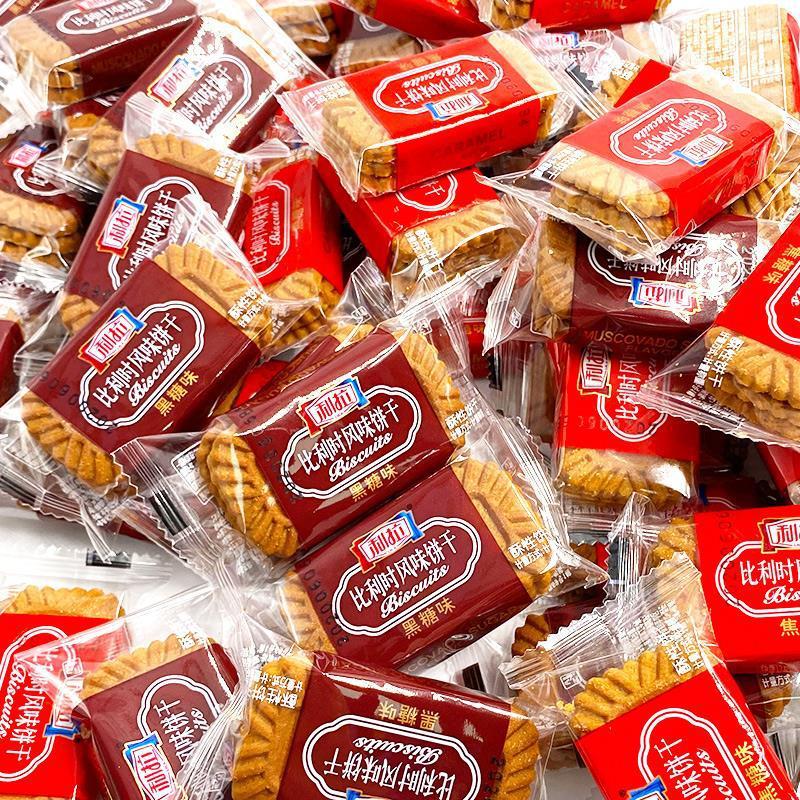 散称饼干批发利拉焦糖网红年货零食摆件比利时风味早餐代餐整箱