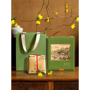 龙井方包茶叶包装盒大佛龙井西湖绿茶春茶空礼盒手提250g装礼品盒