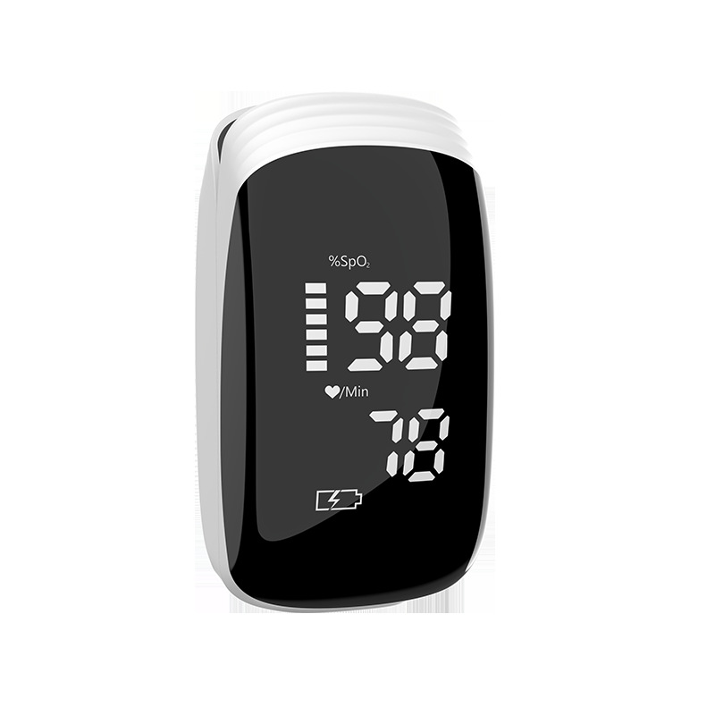 Charging Blood Oxygen Machine Finger Clip Oximeter Pulse Oxygen Detector Led Pulse Oximetry Heart Rate Meter Monitoring