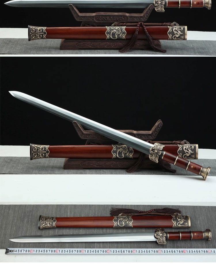 龙泉市鼎臣刀剑宝剑锰钢重剑长剑真剑手工古代冷兵器剑批发未开刃