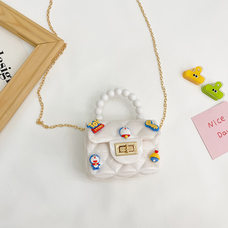 haonna女童包包硅胶糖果色儿童时尚单肩斜挎包可爱卡通迷你手提包