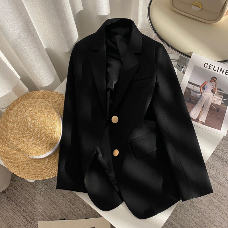 Small Suit Jacket Women's Korean Style Fried Street Leisure Commute All-Matching Western Style High Sense Popular 2023 Spring and Autumn New