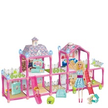 跨境儿童过家家拼装公主城堡别墅娃娃屋套装仿真房子益智玩具新款