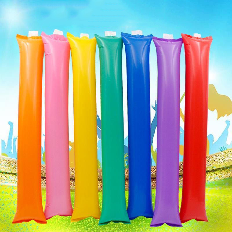 Concert Cheer Inflatable Stick Thickened Cheerleading Balloon Patting Stick Sports Meeting Cheering Stick Printing Advertising