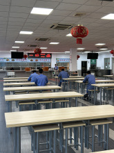 学校食堂餐桌工厂员工饭堂快餐小吃店长桌子职工4人6人托管班桌椅