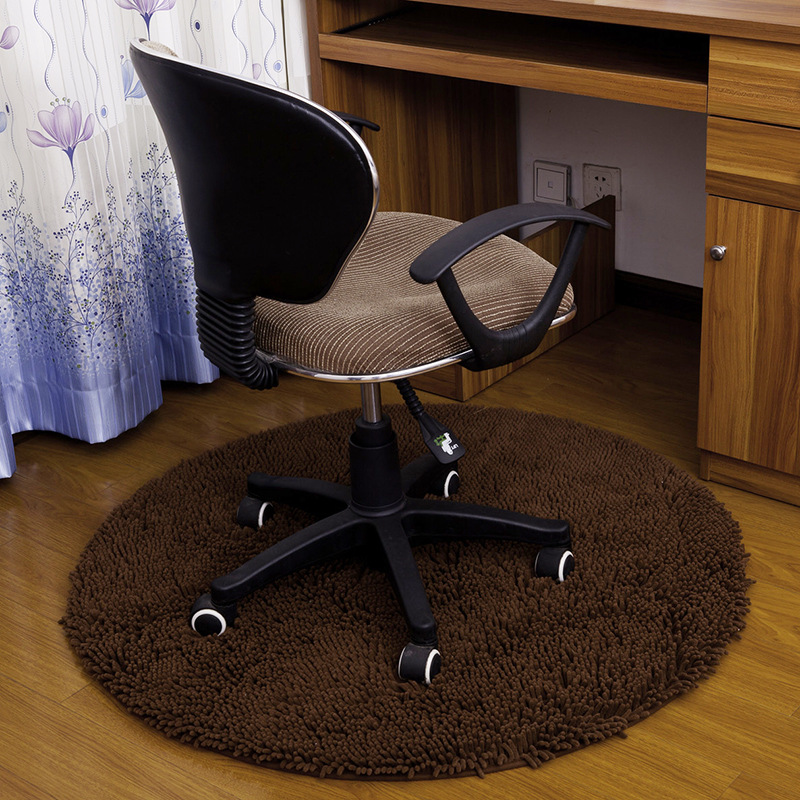 Computer Chair Floor Mat Carpet Bedroom and Household Bedroom Cushions Swivel Chair Floor Mat round Floor Mat Machine Washable