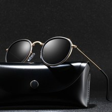 2020 Round Polarized Sunglasses Men Polaroid Sun Glasses跨境