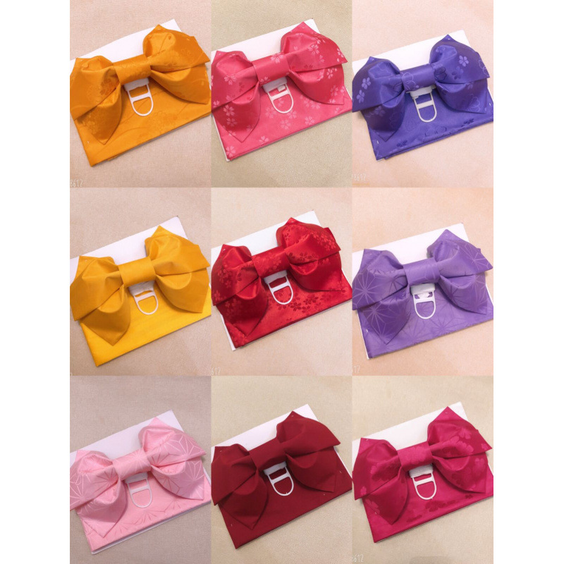 浴衣配件 定型蝴蝶结腰带 双层腰带 多花色