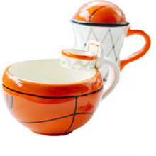 创意篮球陶瓷杯NBA卡通早餐杯儿童学生可爱马克杯足球牛奶咖啡杯