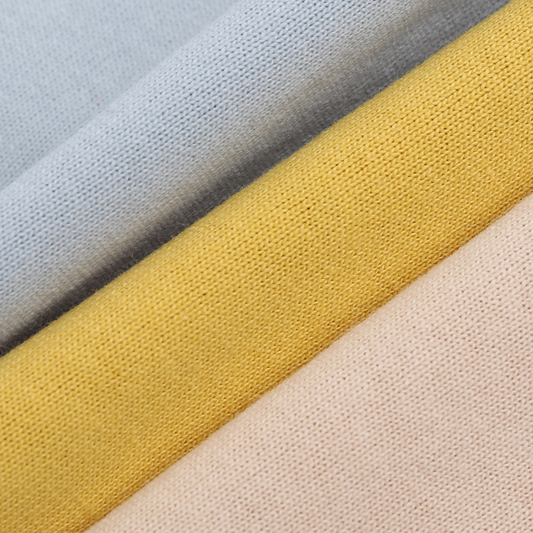 10支麻棉单面汗布 250g全棉气流纺国潮t恤面料 图片_高清大图