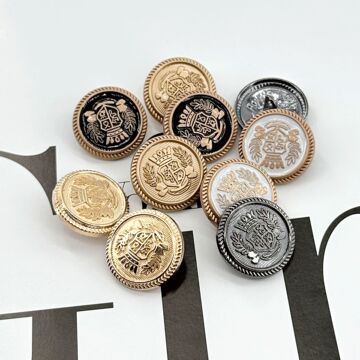 金属jk王冠英伦风学院风纽扣校服大衣纽扣衣服复古装饰扣-阿里巴巴