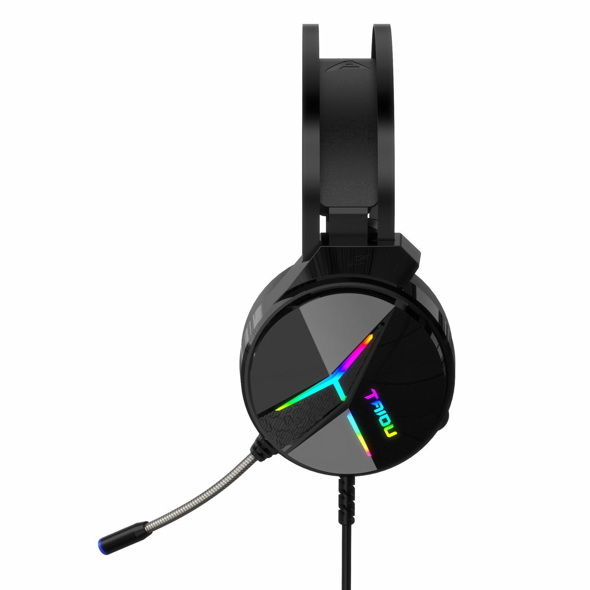 厂家批发头戴式耳机电脑游戏耳机有线发光耳麦ps4吃鸡耳机oem定制-阿