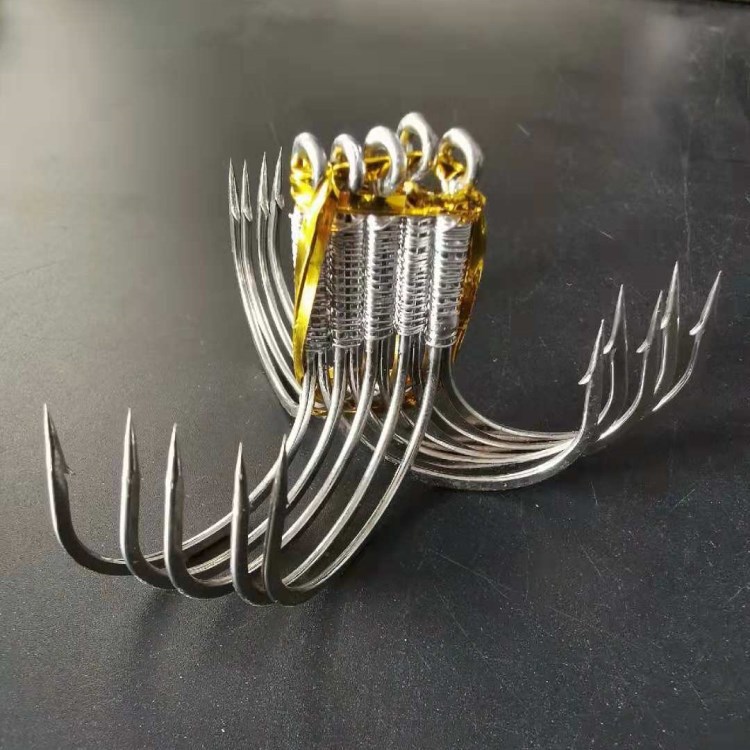 渔火渔具批发 带铅三锚钩 三本钩 锚钩 三锚钩 手研锚钩 帯铅锚钩