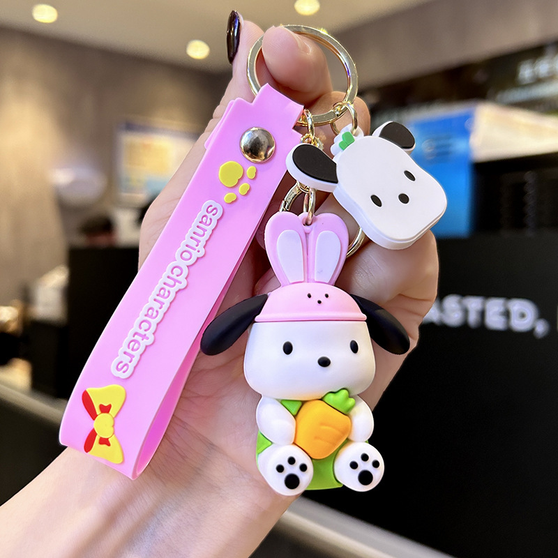 Sanrio Pacha Dog Keychain Clow M Melody Pendant Factory Wholesale Key Chain Key Ring Small Gift