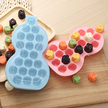 家用创意制冰格玫瑰冰淇淋冰块布丁果冻巧克力烘焙模具带盖子