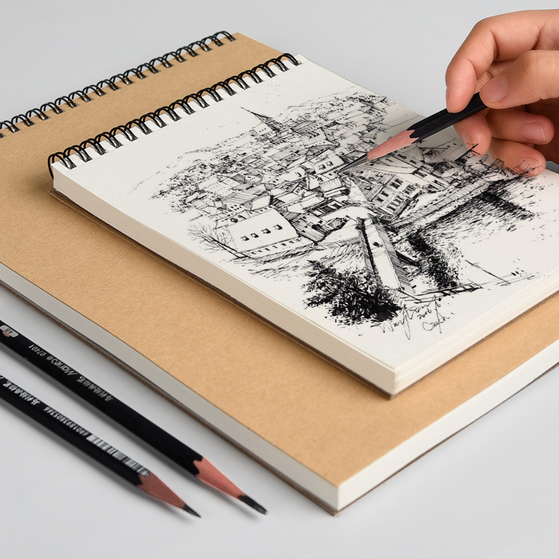 素描本a4速写本16k美术生16/8生八开a3钢笔画空白绘画4k画本