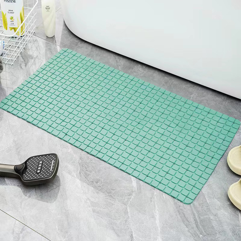Simple Plaid Bathroom Non-Slip Mat Pvc Bathtub Mat Toilet Shower Mat Home Bath Floor Mat