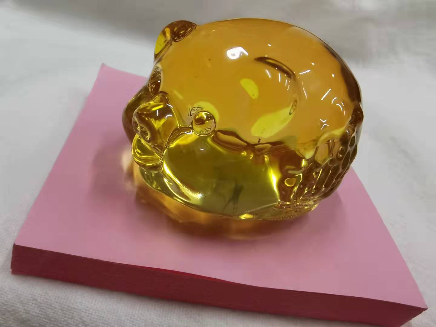 水晶猪摆件生肖猪工艺品商务礼品水晶动物吉祥摆件创意招财金猪