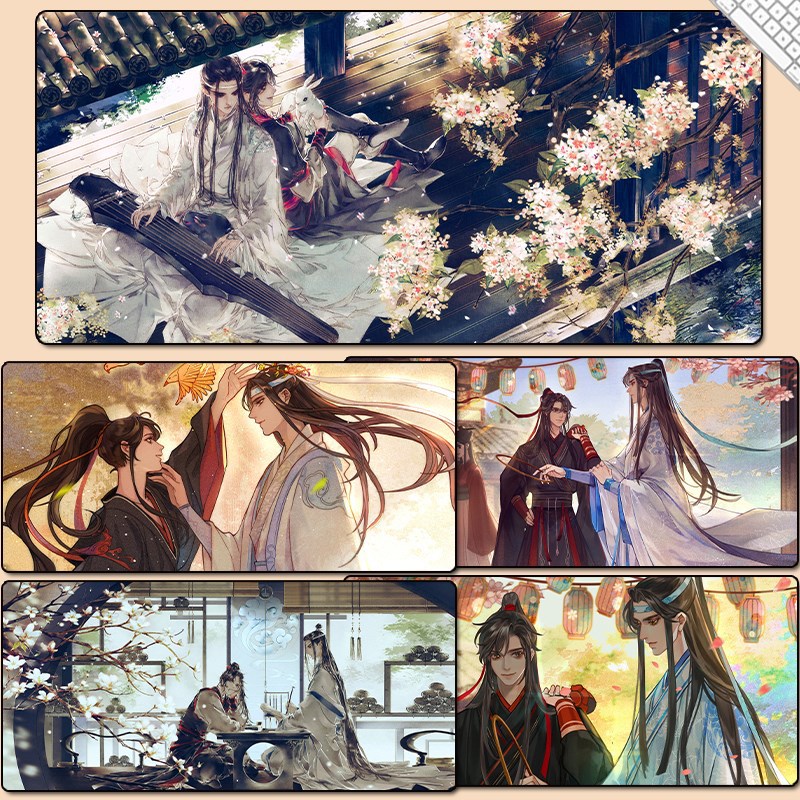 魔道动漫鼠标键盘垫蓝忘机魏无羡天官赐福动漫原耽周边写字台桌垫