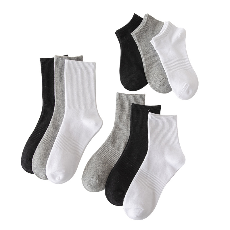 Spring and Autumn White Socks Women's Summer Tube Socks Long Socks Thin Socks Men's Couple Sports Cotton Socks Wholesale