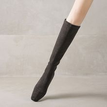 舒适坡跟显瘦~腿细拍！5cm内增跟长靴百搭弹力靴方头瘦瘦靴冬女鞋