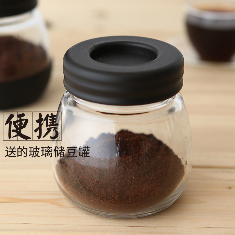 Manual Grinding Machines Manual Coffee Machine Glass Fully Washable Coffee Grinder Coffee Bean Grinder Hand Crank