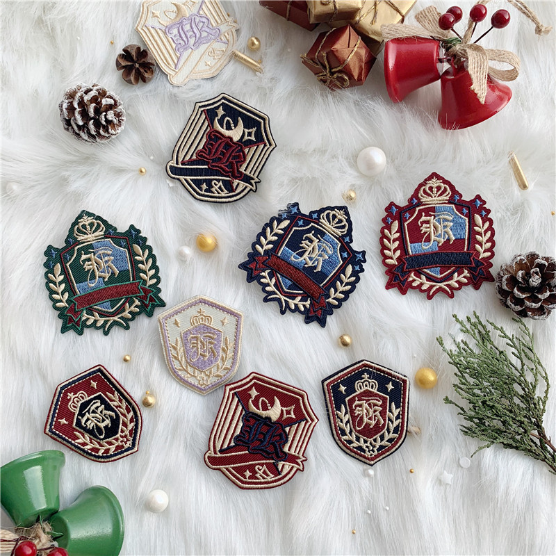 jk刺绣徽章布制胸针外套衬衫配饰日系可爱学生饰品jk小物搭配别针