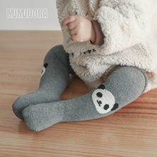 儿童袜子男童女童中筒袜婴儿过膝袜长袜新生儿长筒袜加厚保暖棉袜