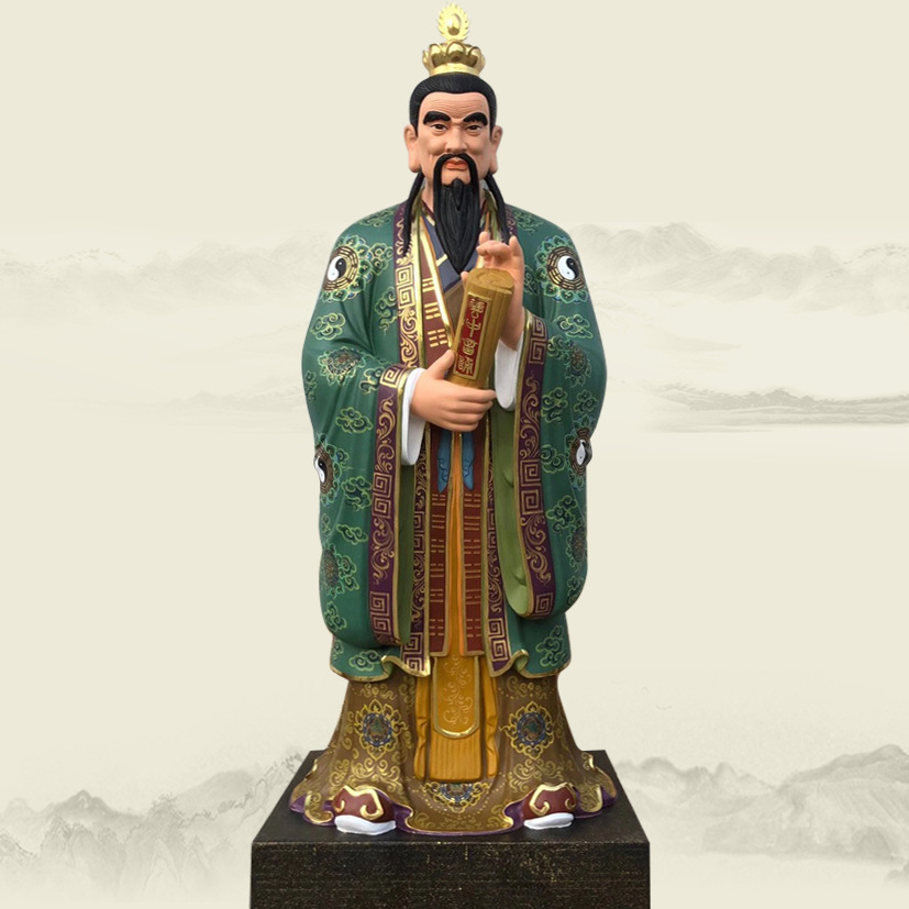 道教四大天师神像 彩绘张 葛萨 许天师佛像塑像